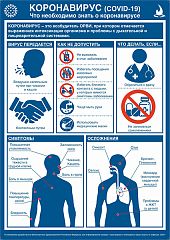 Информационный плакат КОРОНАВИРУС. Что необходимо знать о коронавирусе